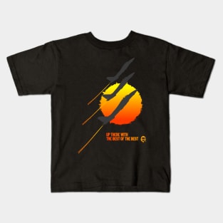 Top Gun sunset black Kids T-Shirt